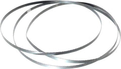 Starrett - 10 TPI, 7' 9-1/2" Long x 3/8" Wide x 0.025" Thick, Welded Band Saw Blade - Carbon Steel, Toothed Edge, Raker Tooth Set, Flexible Back, Contour Cutting - Industrial Tool & Supply