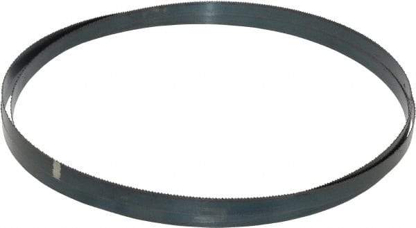 Starrett - 14 TPI, 8' 2" Long x 1/2" Wide x 0.025" Thick, Welded Band Saw Blade - Carbon Steel, Toothed Edge, Raker Tooth Set, Flexible Back, Contour Cutting - Industrial Tool & Supply