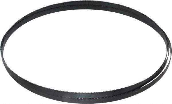 Starrett - 14 TPI, 7' 9" Long x 3/8" Wide x 0.025" Thick, Welded Band Saw Blade - Carbon Steel, Toothed Edge, Raker Tooth Set, Flexible Back, Contour Cutting - Industrial Tool & Supply