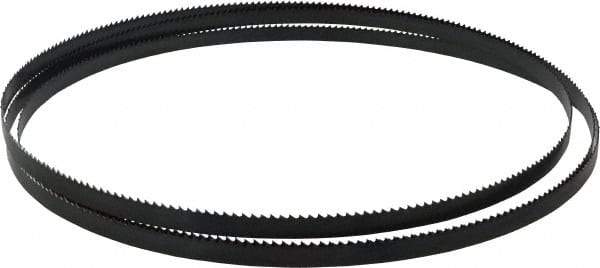 Starrett - 6 TPI, 10' Long x 1/2" Wide x 0.025" Thick, Welded Band Saw Blade - Carbon Steel, Toothed Edge, Raker Tooth Set, Flexible Back, Contour Cutting - Industrial Tool & Supply
