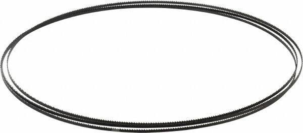 Starrett - 14 TPI, 7' 9" Long x 1/8" Wide x 0.025" Thick, Welded Band Saw Blade - Carbon Steel, Toothed Edge, Raker Tooth Set, Flexible Back, Contour Cutting - Industrial Tool & Supply