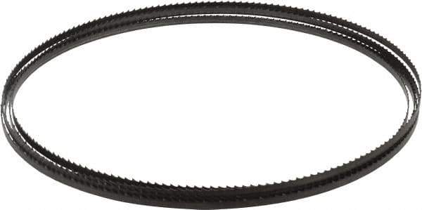 Starrett - 6 TPI, 12' 6" Long x 1/4" Wide x 0.025" Thick, Welded Band Saw Blade - Carbon Steel, Toothed Edge, Raker Tooth Set, Flexible Back, Contour Cutting - Industrial Tool & Supply