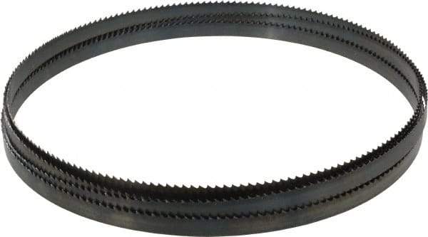 Starrett - 6 TPI, 12' 10" Long x 1/2" Wide x 0.025" Thick, Welded Band Saw Blade - Carbon Steel, Toothed Edge, Raker Tooth Set, Flexible Back, Contour Cutting - Industrial Tool & Supply