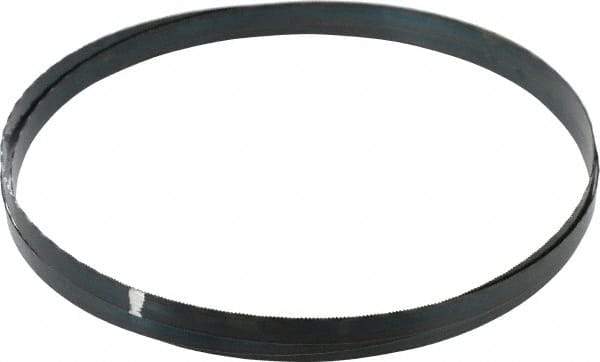 Starrett - 18 TPI, 7' 6" Long x 1/2" Wide x 0.025" Thick, Welded Band Saw Blade - Carbon Steel, Toothed Edge, Raker Tooth Set, Flexible Back, Contour Cutting - Industrial Tool & Supply