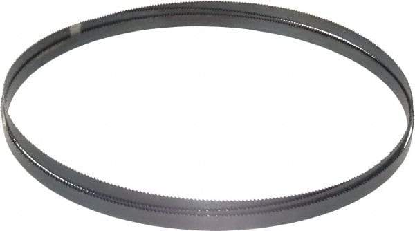 Starrett - 10 TPI, 9' 6" Long x 1/2" Wide x 0.025" Thick, Welded Band Saw Blade - Carbon Steel, Toothed Edge, Raker Tooth Set, Flexible Back, Contour Cutting - Industrial Tool & Supply