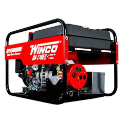 Winco Inc - 4-1/2 hr Full Load Time, 6 kW, Electric/Pull Start, Gasoline & Natural Gas Portable Power Generator - 7 Gal Tank, 32-3/4" Long x 22-1/2" Wide x 22" Deep, 389 cc Engine - Industrial Tool & Supply