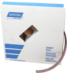 Norton - 1" x 50 Yd 150 Grit Aluminum Oxide Cloth Roll - Very Fine Grade, J Weighted Backing - Industrial Tool & Supply