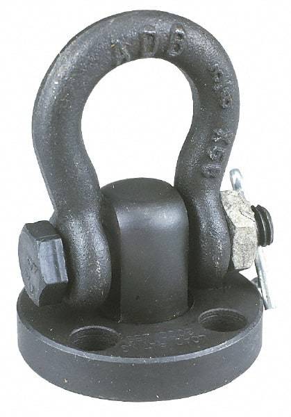 American Drill Bushing - 24,000 Lb Load Capacity Shackle Hoist Ring - 7/8 - 9 Thread, Alloy Steel - Industrial Tool & Supply
