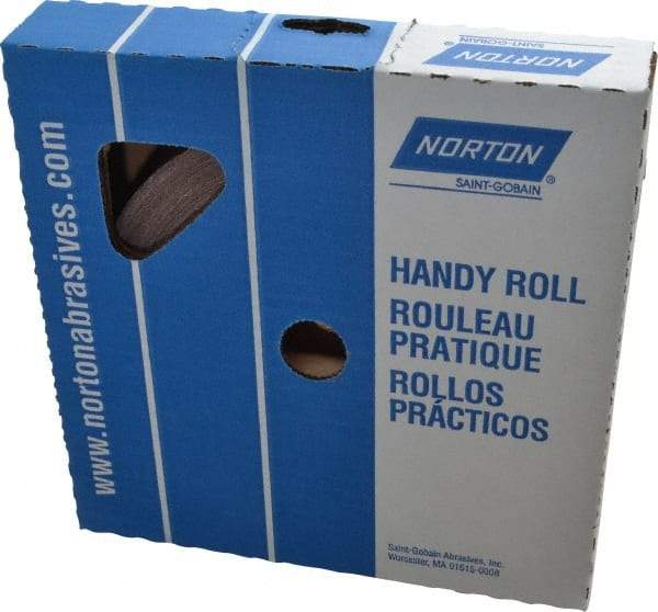 Norton - 1" x 50 Yd 400 Grit Aluminum Oxide Cloth Roll - Extra Fine Grade, J Weighted Backing - Industrial Tool & Supply