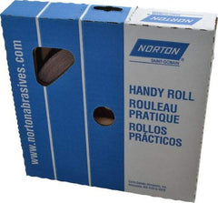 Norton - 1" x 50 Yd 400 Grit Aluminum Oxide Cloth Roll - Extra Fine Grade, J Weighted Backing - Industrial Tool & Supply