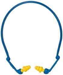 3M - Reusable, Banded, 27 dB Earplugs - Yellow, 1 Band, 1 Pair of Plugs - Industrial Tool & Supply