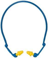 3M - Reusable, Banded, 27 dB Earplugs - Yellow, 1 Band, 1 Pair of Plugs - Industrial Tool & Supply