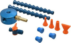 Loc-Line - 1/4" Hose Inside Diam, 1/4 NPT, Coolant Hose Magnetic Base - For Use with Loc-Line Modular Hose System and Shields, 12 Pieces - Industrial Tool & Supply