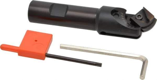 Value Collection - 1" Max Cut Diam, 3/4" Shank Diam, 4" OAL, Indexable Countersink - Adjustable Included Angle, Triangle Insert, TCMT 16T304 Insert Style - Industrial Tool & Supply