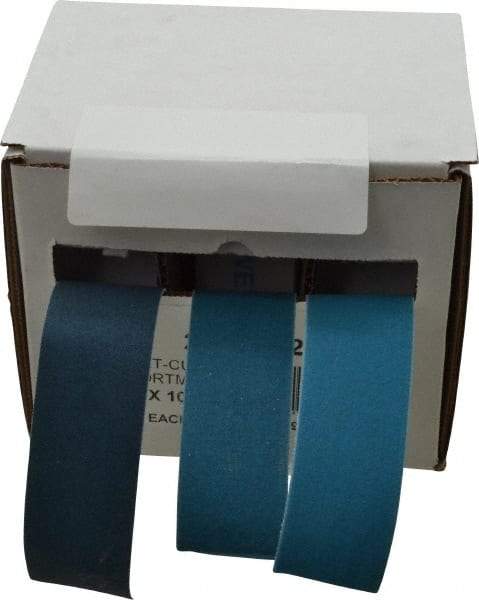 Value Collection - 10 Yards x 1-1/2" 3 Piece Roll Kit - 180, 240 & 320 Grit, & Extra Fine & Very Fine Grades - Industrial Tool & Supply