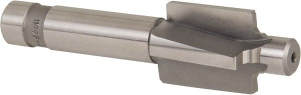 Made in USA - 7/16-20" Port, 0.888" Spotface Diam, 1/4" Tube Outside Diam, Plain Pilot, Straight Shank, High Speed Steel Porting Tool - Industrial Tool & Supply