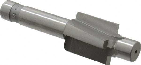 Made in USA - 9/16-18" Port, 0.989" Spotface Diam, 3/8" Tube Outside Diam, Plain Pilot, Straight Shank, High Speed Steel Porting Tool - Industrial Tool & Supply