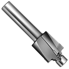 Made in USA - 1-1/16 - 12" Port, 1.665" Spotface Diam, 3/4" Tube Outside Diam, Plain Pilot, Straight Shank, Carbide Tipped Porting Tool - Industrial Tool & Supply