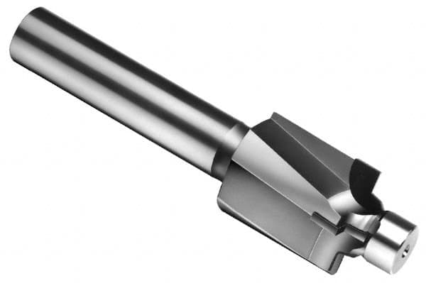 Made in USA - 1/2-20" Port, 0.926" Spotface Diam, 5/16" Tube Outside Diam, Plain Pilot, Straight Shank, Carbide Tipped Porting Tool - Industrial Tool & Supply