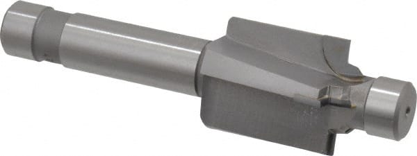 Made in USA - 9/16-18" Port, 0.989" Spotface Diam, 3/8" Tube Outside Diam, Plain Pilot, Straight Shank, Carbide Tipped Porting Tool - Industrial Tool & Supply