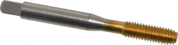 Balax - M6x1.00 Metric Coarse D9 Thread Limit Bottoming Thread Forming Tap - High Speed Steel, TiN Finish, 2-1/2" OAL, 1" Thread Length, Right Hand Thread, Series BXMB - Exact Industrial Supply