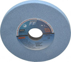 Norton - 6" Diam x 1-1/4" Hole x 1/2" Thick, K Hardness, 60 Grit Surface Grinding Wheel - Ceramic, Type 1, Medium Grade, 4,140 Max RPM, Vitrified Bond, No Recess - Industrial Tool & Supply