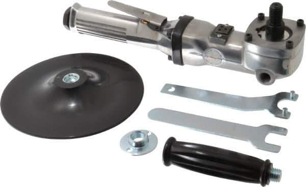 Value Collection - 7" Wheel Diam, 4,500 RPM, Pneumatic Angle & Disc Grinder - 5/8-11 Spindle - Industrial Tool & Supply