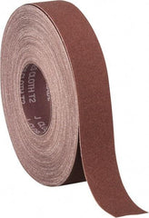 Norton - 1-1/2" x 50 Yd 150 Grit Aluminum Oxide Cloth Roll - Very Fine Grade, J Weighted Backing - Industrial Tool & Supply