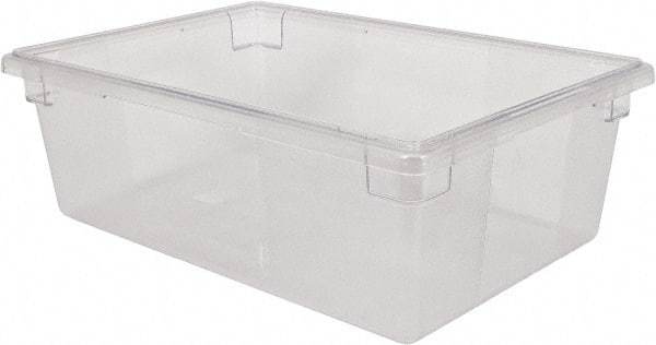 Rubbermaid - Rectangular, Clear Polycarbonate Food Tote Box - 6" High x 12" Wide x 18" Long - Industrial Tool & Supply