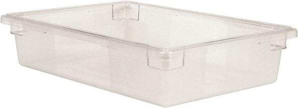 Rubbermaid - Rectangular, Clear Polycarbonate Food Tote Box - 6" High x 18" Wide x 26" Long - Industrial Tool & Supply