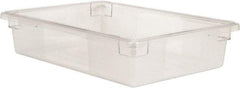 Rubbermaid - Rectangular, Clear Polycarbonate Food Tote Box - 6" High x 18" Wide x 26" Long - Industrial Tool & Supply