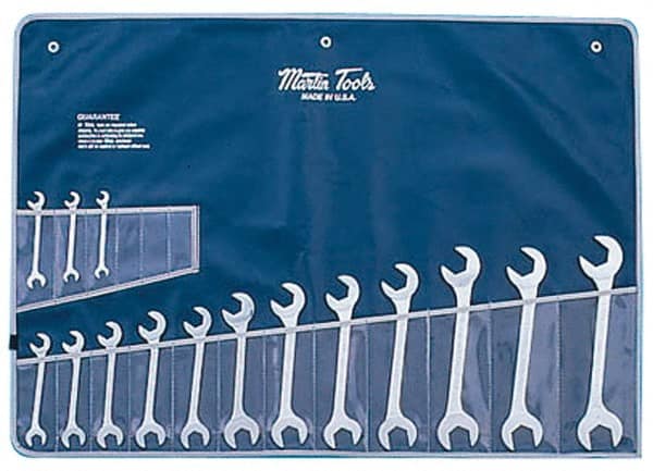 Martin Tools - 15 Piece, 3/8 to 1-1/4" Hydraulic Wrench Set - Industrial Tool & Supply