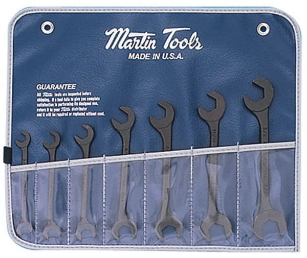 Martin Tools - 7 Piece, 3/8 to 3/4" Hydraulic Wrench Set - Industrial Tool & Supply