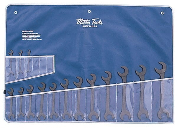 Martin Tools - 15 Piece, 3/8 to 1-1/4" Hydraulic Wrench Set - Industrial Tool & Supply