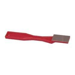 3M - 1-1/2" OAL Very Fine Sharpener Diamond File - 3/4" Wide, 1-1/2 LOC, Red - Industrial Tool & Supply