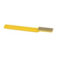 3M - 1-3/4" OAL Very Fine Sharpener Diamond File - 1/2" Wide, 1-3/4 LOC, Yellow - Industrial Tool & Supply