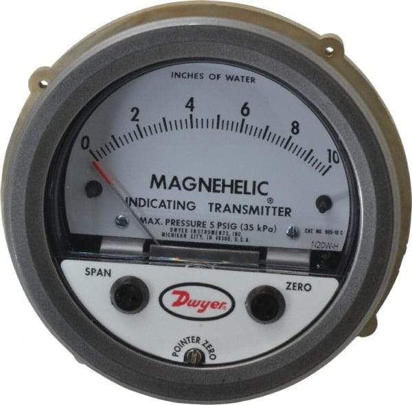 Dwyer - 25 Max psi, Differential Pressure Transmitter with Indication - 1/8" Thread - Industrial Tool & Supply