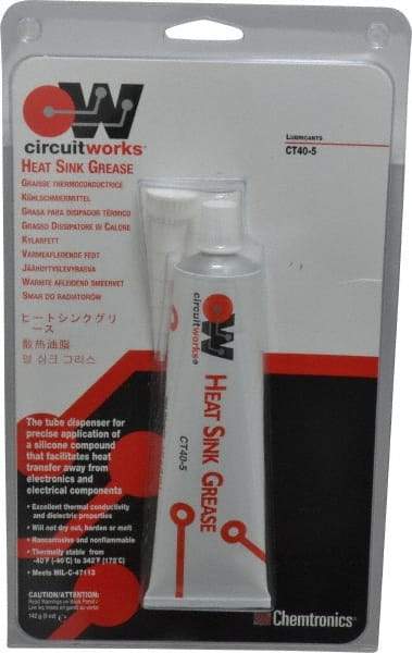 Chemtronics - 142 g Tube Silicone High Temperature Grease - White, High Temperature, 392°F Max Temp, - Industrial Tool & Supply