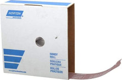 Norton - 2" x 50 Yd 600 Grit Aluminum Oxide Cloth Roll - Extra Fine Grade, J Weighted Backing - Industrial Tool & Supply