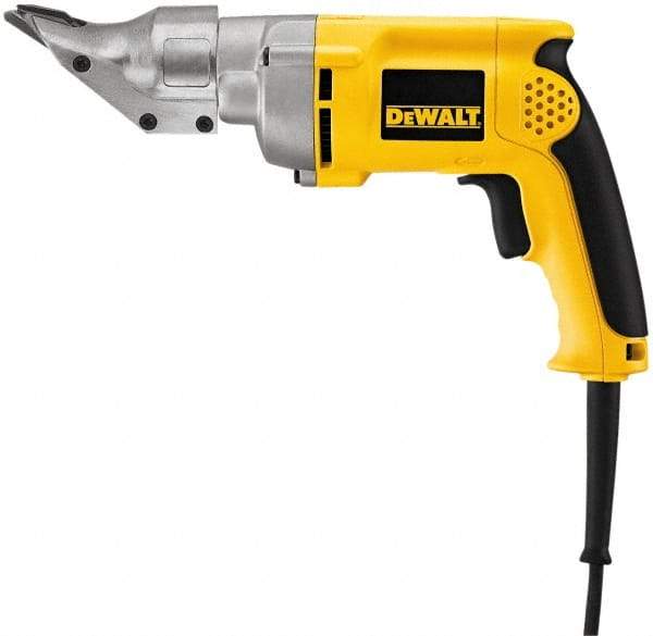 DeWALT - 2,500 SPM, 120 Volt, Pistol Grip Handle, Handheld Electric Shear - 18 Gauge (Mild Steel) & 20 Gauge (Stainless Steel) Cutting Capacity - Industrial Tool & Supply