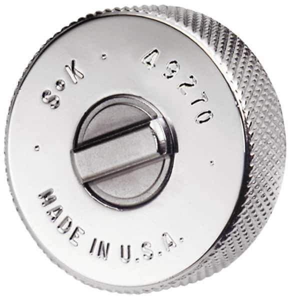 SK - 1/4" Drive Round Head Thumbwheel Ratchet - Chrome Finish, 1" to 5" OAL, 60 Gear Teeth - Industrial Tool & Supply