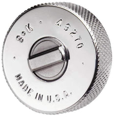 SK - 1/4" Drive Round Head Thumbwheel Ratchet - Chrome Finish, 1" to 5" OAL, 60 Gear Teeth - Industrial Tool & Supply
