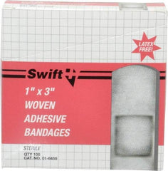 North - 3" Long x 1" Wide, General Purpose Self-Adhesive Bandage - Beige, Woven Fabric Bandage - Industrial Tool & Supply