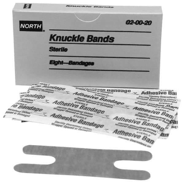 North - 3" Long x 1-1/2" Wide, Knuckle Bandage Self-Adhesive Bandage - Beige, Woven Fabric Bandage - Industrial Tool & Supply