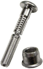 HUCK - Button Head Steel Lockbolt Blind Rivet - 1/8" to 1/4" Grip, 1/2" Head Diam, 1/4" Body Diam - Industrial Tool & Supply