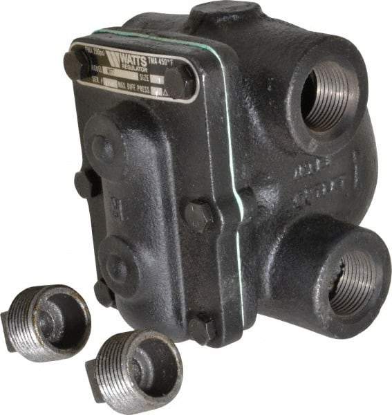 Watts - 4 Port, 1" Pipe, Cast Iron Float & Thermostatic Steam Trap - 15 Max psi - Industrial Tool & Supply
