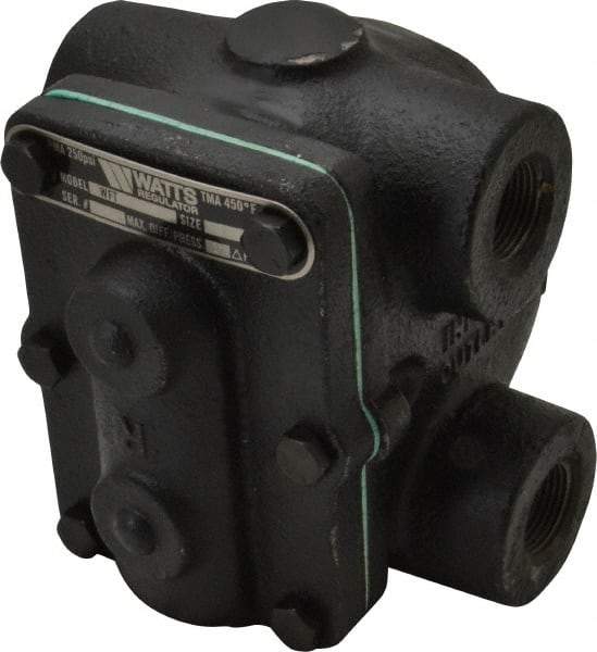 Watts - 4 Port, 3/4" Pipe, Cast Iron Float & Thermostatic Steam Trap - 15 Max psi - Industrial Tool & Supply