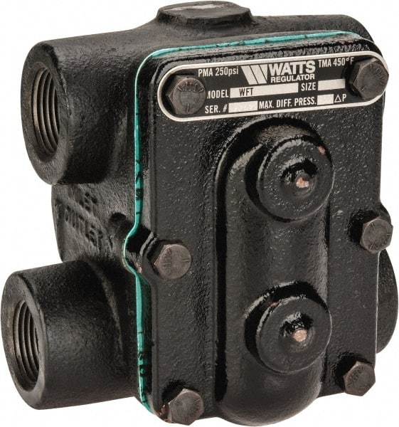 Watts - 4 Port, 1" Pipe, Cast Iron Float & Thermostatic Steam Trap - 30 Max psi - Industrial Tool & Supply
