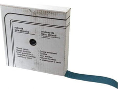 Value Collection - 1-1/2" x 50 Yd 180 Grit Aluminum Oxide Cloth Roll - Very Fine Grade, J Weighted Backing - Industrial Tool & Supply