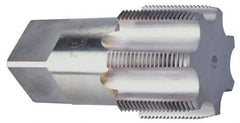 Hertel - 1-1/2 - 11-1/2 NPTF Thread, 7 Flute Standard Pipe Tap - 4-1/4" OAL, 1-3/4" Thread Length, 1-1/2" Shank Diam, TiCN Finish, High Speed Steel - Exact Industrial Supply